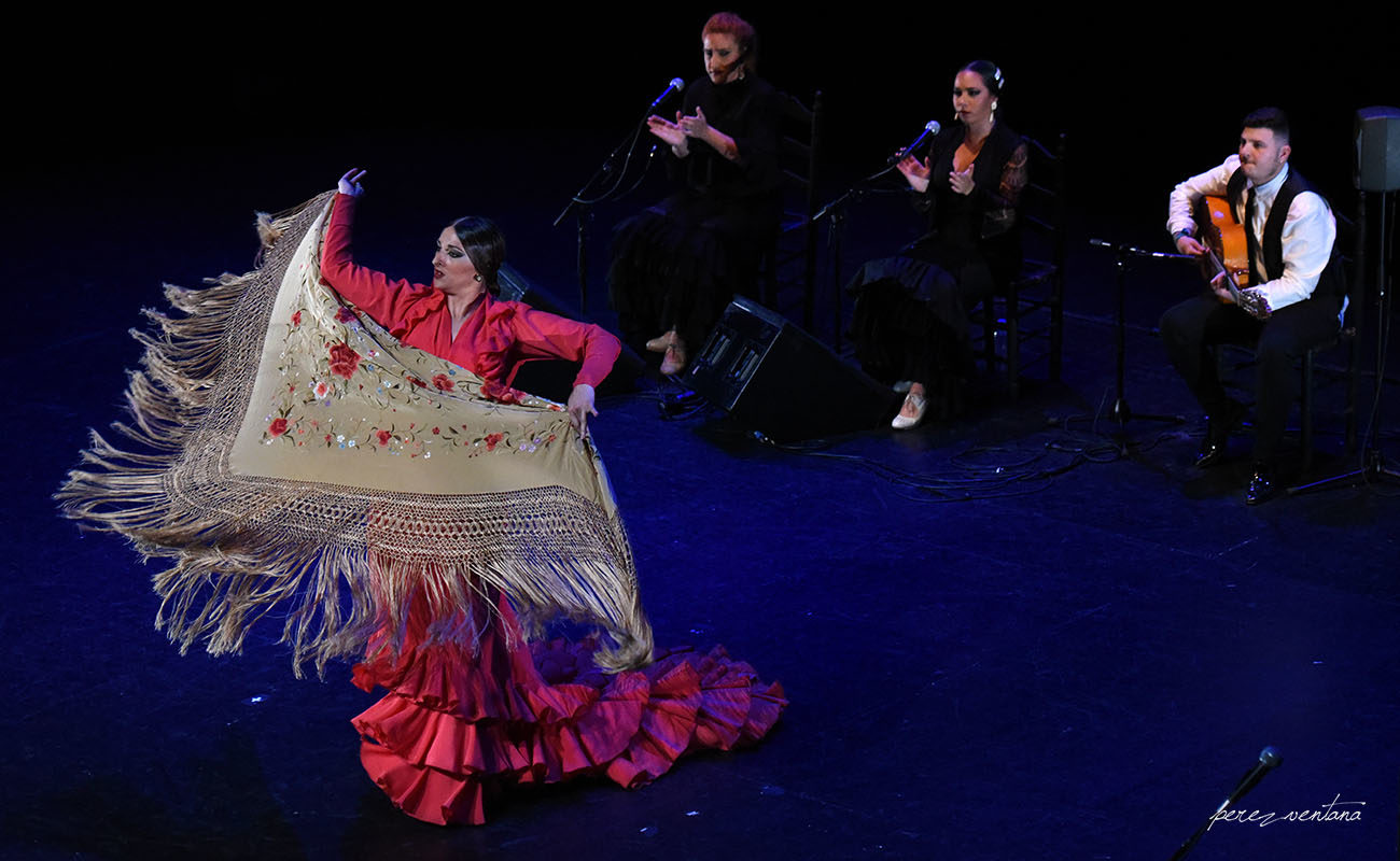 La bailaora Paula Salazar. Gala de Ganadores del concurso Talento Flamenco, Fundación Cristina Heeren. Ciclo Flamenco Viene del Sur. Teatro Central, Sevilla. Foto: Quico Pérez-Ventana