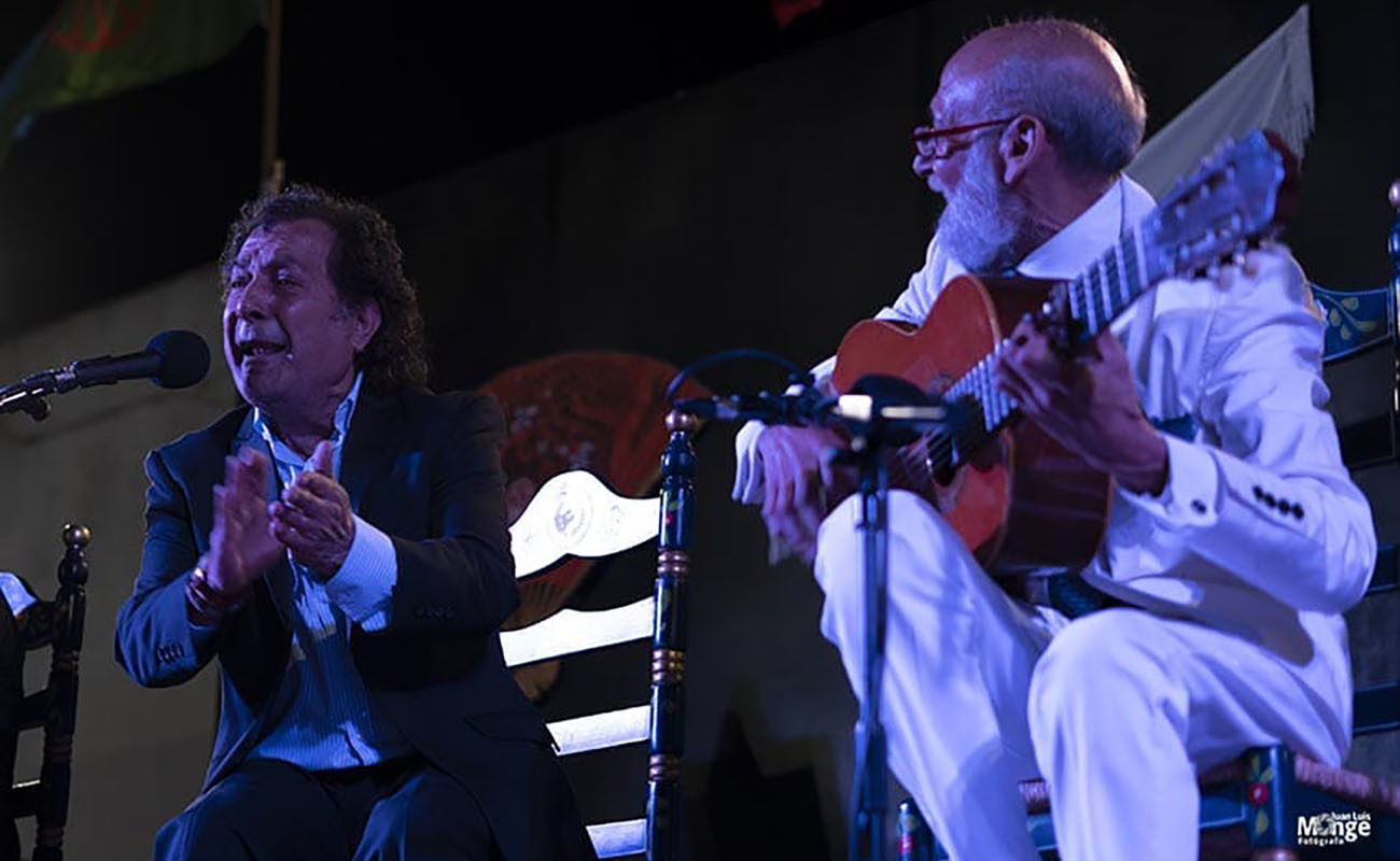 Juanito Villar y Periquín Niño Jero. Clausura XXXV Encuentros Flamencos. Peña Flamenca Juanito Villar. Cádiz. 5 julio 2019. Foto: Juan Luis Monge